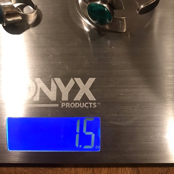 ———SOLD_______VINTAGE STERLING SILVER AND MALACHITE BRACELET WITH MATCHING RING - Picture 14 of 15